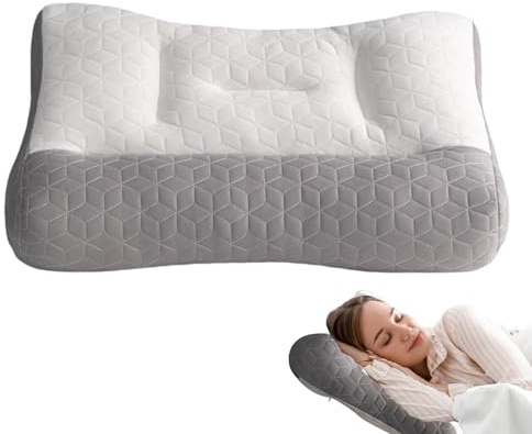 Oreiller orthopédique pour le sommeil Apn-ea | Oreiller cervical ergonomique | Oreiller orthopédique de traction du cou | Oreiller orthopédique de sommeil profond | Oreiller super ergonomique pour le