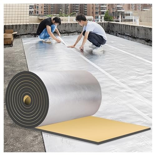 ZXCASDF Selbstklebende Dämmplatte,Auto Schallschutzmatte,Selbstklebende Dämmschaummatte，Dämmmatte Isoliermatte Alubutyl,Dämmung Kfz Lärmschutz，Firewall-hitzeschild(10MM(THK),1 * 1M(1m²))