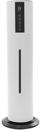 Top Fill luftfuktare 360° roterande munstycke Cool Mist luftfuktare 8L tyst luftfuktare 35 dB med diffuser timer för sovrum vardagsrum stora rum