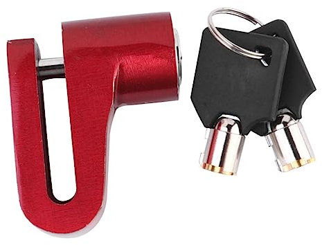 GALPADA 1 Pezzo Blocco Del Freno a Disco Motociclo Blocchi Motociclistici Blocco Serratura Di Sicurezza Per Blocco Freno a Disco Per Chiave Lega Di Alluminio Rosso