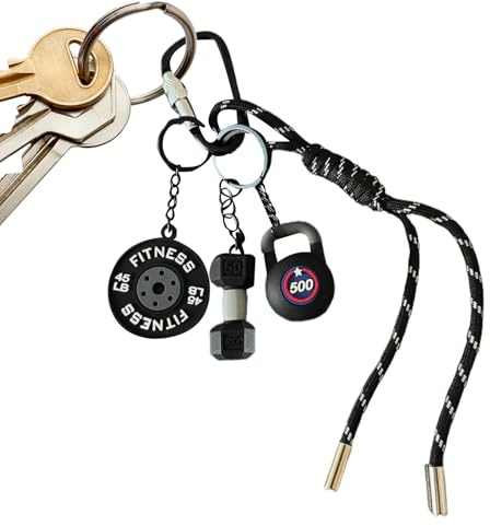 Charme Porte Clés - Charme Sac à Dos Fitness - Ornement Suspendable pour Sac à Dos, Sac à Main, Amateurs de Fitness
