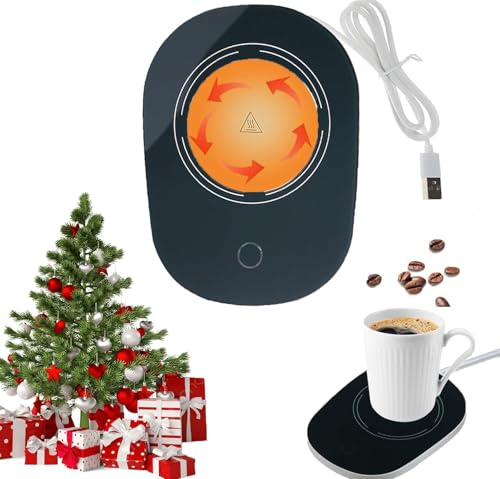 Scalda Tazza USB,Scaldatazze da Caffè Scalda,Scalda Tazza,Scalda Bevande,Scaldatazze Scalda Tazze da Caffè,Utilizzabili per Caffè,Latte,Regalo di Natale,Regalo di Capodanno (Nero)