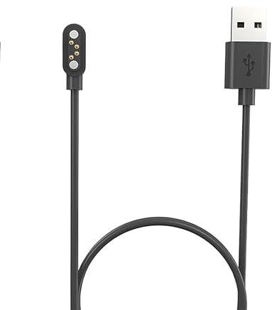 Lamshaw Cargador Magnético USB 3.3 Pies para IFECCO X17 Auriculares - Cable de Recarga por Inducción con Reloj Magnético, Compatible con IFECCO Auriculares (Negro)