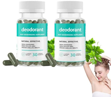 Desodorización Corporal, Desodorante de Cuerpo Completo, desodorante interno, Suplementos desodorantes para mujeres y hombres, fresco de la cabeza a los pie (2)