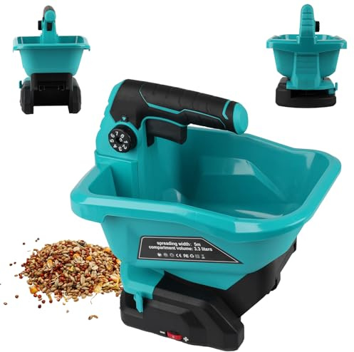 Akku Düngerstreuer für Makita 18V Batterie, 3,3L Universalstreuer