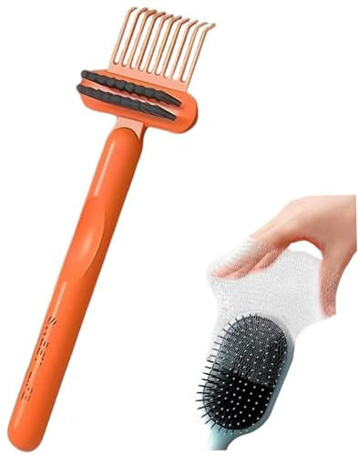 1 set di strumenti per pulire le spazzole per capelli con 50 reti pulite, detergente per spazzole per capelli in plastica PP per rimuovere la polvere dai per uso domestico e in salone.