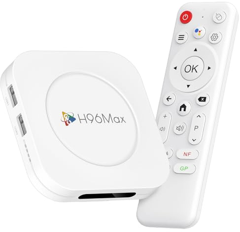 Android 14.0 TV Box 2025, 4GB RAM + 128GB ROM, LEFFOT M1 Plus 4K Ultra HD Smart TV-Box Android con 8K Decoding,Control Remoto de Voz, 2.4G y 5G WiFi 6, BT 5.4, Rockchip RK3528 Quad Core A53
