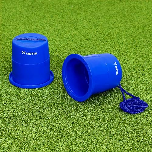 METIS Kids Bucket Stelzen mit verstellbaren Kordeln, Paar, Blau