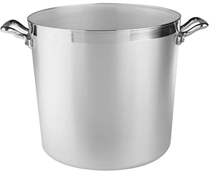 Pentole Agnelli FAMA330 Pentola Cilindrica Alluminio puro 30 cm Argento