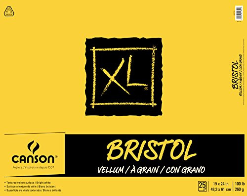 Canson XL Series Bristol Pad, Pergamentpapier, 48,3 x 61 cm, 48,3 x 61 cm, 25 Stück