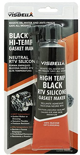 Visbella Neutral RTV 100% Gasket Maker Oil and Water Resistance Anti-Freeze Remain Flexible Ultra 3 oz. High Temperature 600°F Sealant Tube