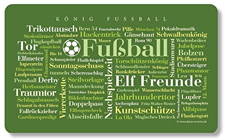 Frühstücksbrettchen Fußball Wörter