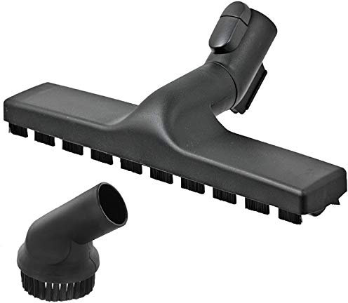 SPARES2GO Hard Floor Head Sweeper Tool + Round Dusting Brush Compatible with Miele S8310 S8320 Cat & Dog S8330 S8 Vacuum Cleaner (35mm)