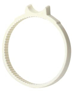 eTone Fokusring Fokus Zahnrad Ring Follow Focus Ring Objektivfokus Gummiringe 360 Grad Drehbar für Digitalkamera Objektive (weiß, 44mm-57mm)