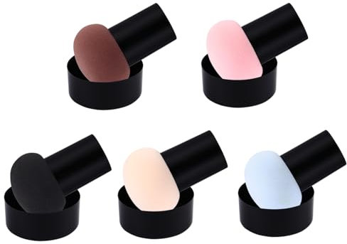 minkissy 10pcs Mushroom Makeup Powder Powder Sponge Applicators Talcum Puff for Face Soft and Gentle for Professional Use