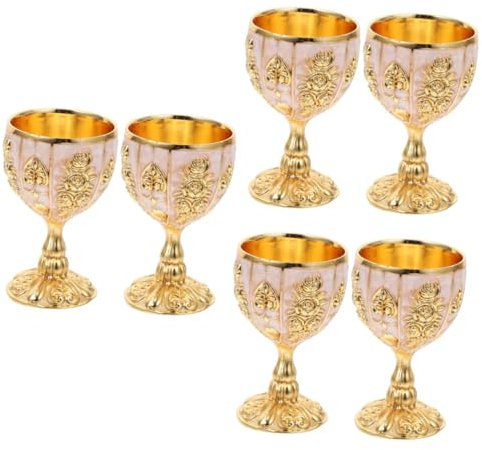 ABOOFAN Lot De 3 Verres À Vin Élégants Tasses De Fête Vintage Élégantes Tasses À Café Réutilisables Look Décoratif Unique 2 Pièces X 3