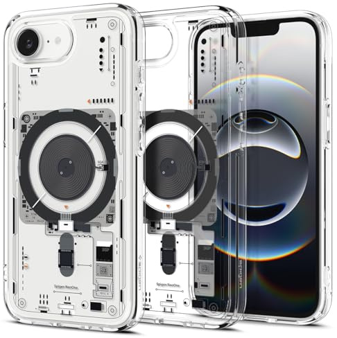 Spigen Ultra Hybrid Neo One MagFit Case for iPhone 17e / 16e, MagSafe Compatible Phone Cover [TEARDOWN DESIGN] [Military-Grade Drop Protection]