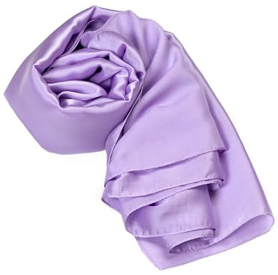 MAPIMANIA - Estolas para bodas mujer en seda lila, chal boda para vestidos de fiesta mujer elegantes, pashmina boda de verano 180x90 cm, capa invitada boda