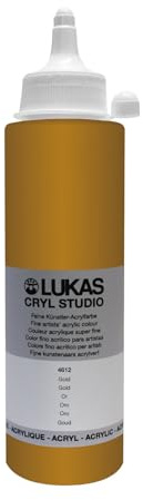NEU LUKAS CRYL STUDIO/Acrylfarbe, 250 ml, Gold