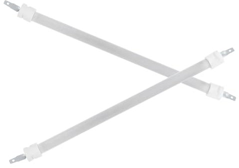 Homoyoyo 2pcs Electric Heater Replacement Bulb for Patio Heater Paint Curing Heating Tube High Temperature Heating Lamp