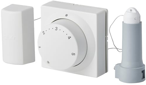 Danfoss 013G8564 Wall Mount Operator w/Remote Dial & Sensor | RA Remote Setting Radiator Sensor | 2 × 6 ft Capillary | 46 °F–82 °F Range | Liquid-Filled, No Shut-Off Function