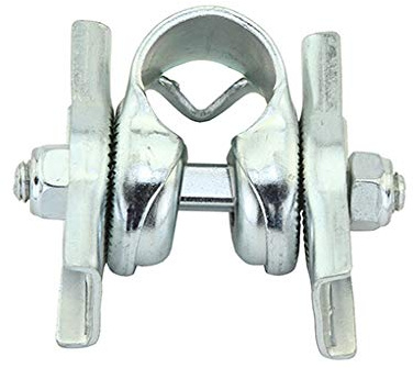 Lowrider Chrome Bike Saddle Clamp Double Rail. Bike Part for Cruiser, BMX, Trike, Bicycle Parts