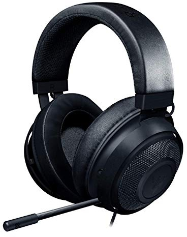 Razer Kraken - Corded Gaming-Headset with Lightweight Aluminum Frame (Retractable Noise Isolating Microphone, For PC, PS4, PS5, Switch, Xbox X|S, Mobile - 3,5 mm Jack) Black