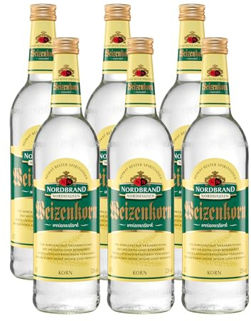 Nordbrand Nordhausen Weizenkorn mit 32% vol. Alkohol (6 x 0,7L)