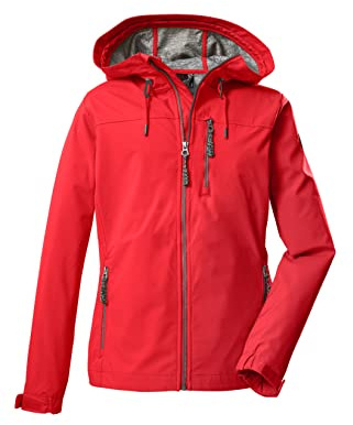 G.I.G.A. DX Softshelljacka/utomhusjacka med huva GS 97 WMN SFTSHLL JCKT, 42, modern röd, 38392-000