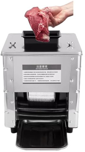 ROGHA Trancheuse à Viande Commerciale avec Couteau, Couper Les tranches 850 W pour Les Restaurants, Les cantines, Les boucheries,3.5mm