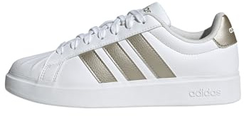 adidas Women's Streetalk, White/Cyber Metallic/White, 11