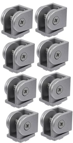 OKUMEYR 8 Stk lebendes Scharnier Aluminium Drehgelenkverbinder connectix Hardware drucklufthammer cnc fräsmaschine Scharniergelenkverbinder Schwenkverbinder aus Zinklegierung Silver