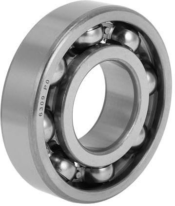X AUTOHAUX 6309 Deep Groove Ball Bearings P0 45x100x25mm Lubricated Bearings Open Type Silver Tone Scooter Skateboard Wheel