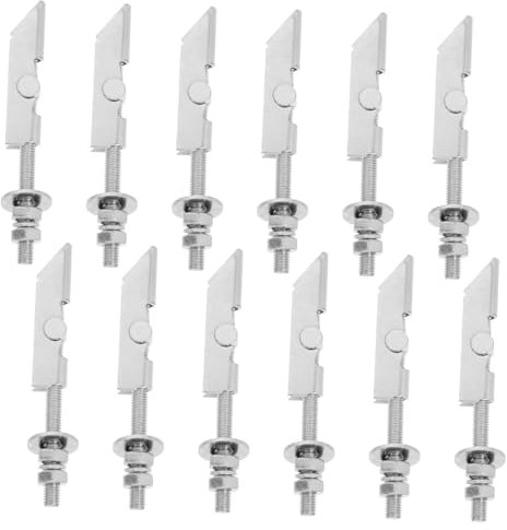 HAWILLOSCH 12pcs Heavy Duty Toggle Bolts Aircraft Screws Drywall Anchors for Shelves Wall Fasteners Assortment