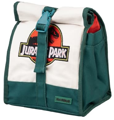 Grupo Erik Insulated Lunch Bag - Jurassic Park Merchandise | 8.7 x 13 x 6.3 in - 22 x 33 x 16 cm Adults & Kids School Lunch Bag | Jurassic Park Gifts, Jurassic World Rebirth