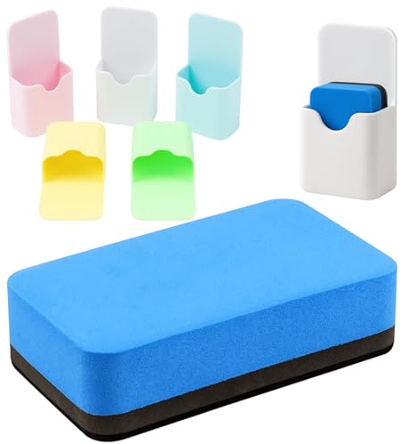 KRYMXAR 6er Set Magnetischer Stiftehalter, Spind Organizer Mit Whiteboard Radierer, Magnetisch Stifthalter Für Klassenzimmer Must Haves, 10,5 X 5 X 2,7 Cm