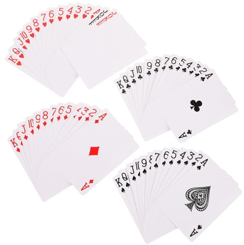 MAJORMENCH Große Spielkarten aus Papier Einseitig Blanko für Poker und Partyspiele Langlebig Sicher und Praktisch zum Beschreiben