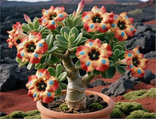 Eterno Rizoma Di Rosa Del Deserto, Resistenti Al Freddo E Alla Siccità, Facile Da Coltivare, Adatto A Primavera E Autunno-1 Rizoma-J