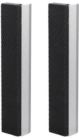 HORIALENCE Protectores Magnéticos para Mordazas de Banco de 6 Pulgadas (150 Mm), Juego de 2 Unidades, con Almohadillas Antideslizantes de Caucho y Aleación de Aluminio para Evitar Marcas
