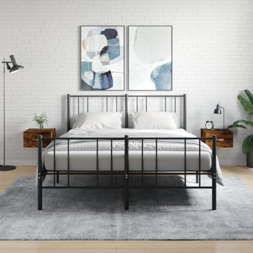 GeenYuu Comodini da parete, 2 pezzi, in legno di incenso, 35 x 35 x 20 cm, sospesi, con ripiano portaoggetti per corridoio, ufficio, ripostiglio e cantina