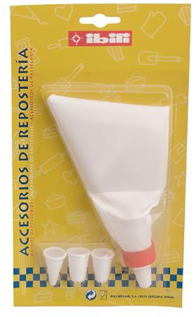 IBILI Icing Bag Set with 5 Nozzles, 20 x 15 x 5 cm, White