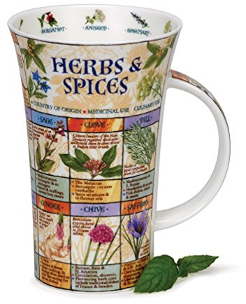 DUNOON Porzellan Becher Glencoe Motiv HERBS & SPICES