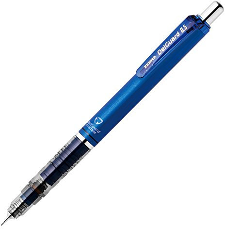 Zebra Pen Delguard Mechanical Pencil, Fine Point, 0.5mm, Blue Barrel, Refillable, 1-Pack, P-MA85-BL