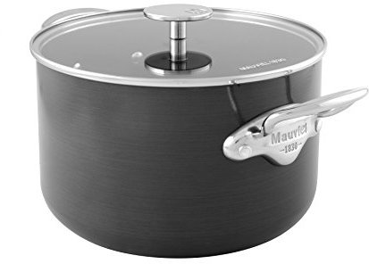 MAUVIEL1830 – M 'stone3 863175 – Bassine Ã Ragoã » t avec couvercle en verre – 24 cm