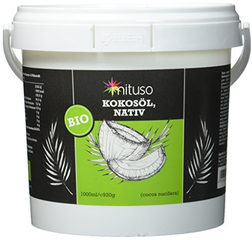 mituso Bio Kokosöl, nativ, 1er Pack (1 x 1000 ml) im Eimer