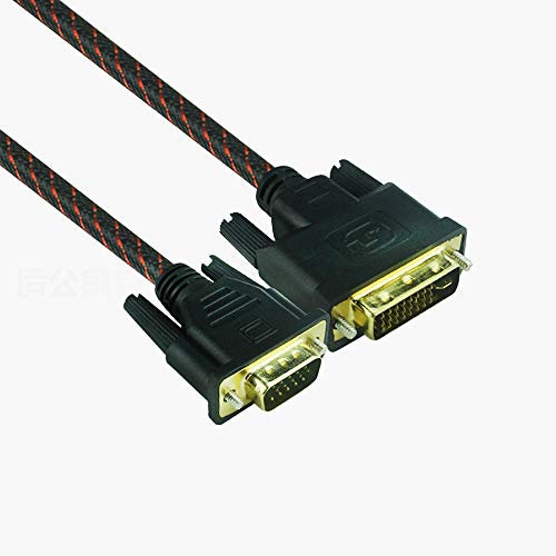 Cavo DVI a VGA, cavo DVI 24+5 (DVI-I) maschio a VGA maschio, cavo digitale Dual-Link 1,5 m