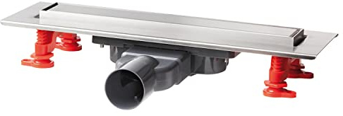 Wirquin 30723944 Venisio Slim+ Italian Shower Channel L.300 mm with Reversible Stainless Steel Grill, Chrome