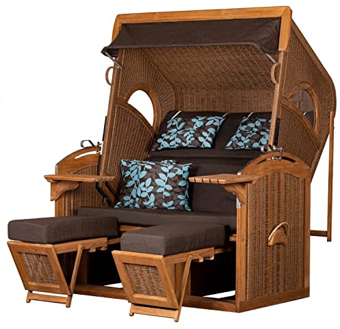 Strandkorb Devries Pure¬Æ Madura XXL - PE Twisted Hyacinth - Dessin 469