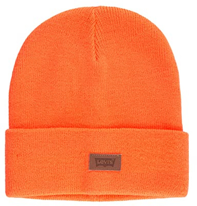 Levi's Uni-Erwachsene Beanie-Mütze All Season Comfy Leather Logo Patch Cuffed Hero Beanie Hat