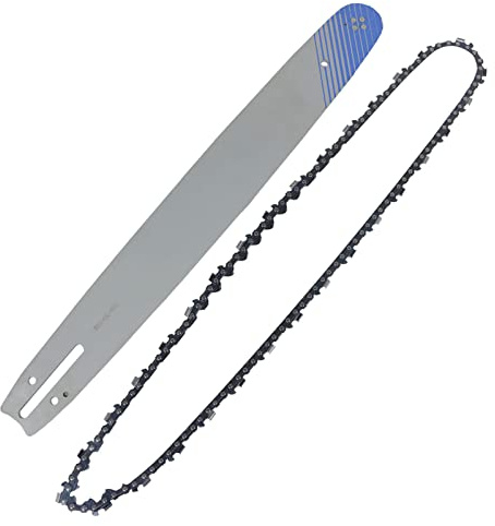 SPARES2GO 18 Chain & Bar Set compatible with Ryobi Chainsaw (62 Links, 3/8″ LP, 45cm)